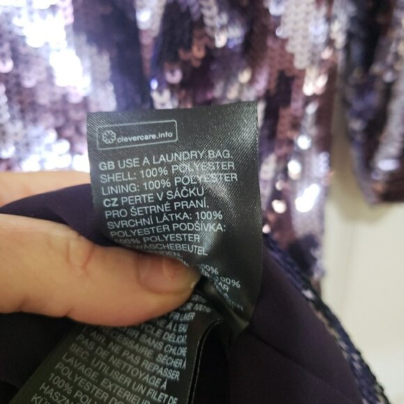 & Other Stories Dress Purple Sequin Los Angeles Atelier Mini Night Out Party 10 - Picture 8 of 8